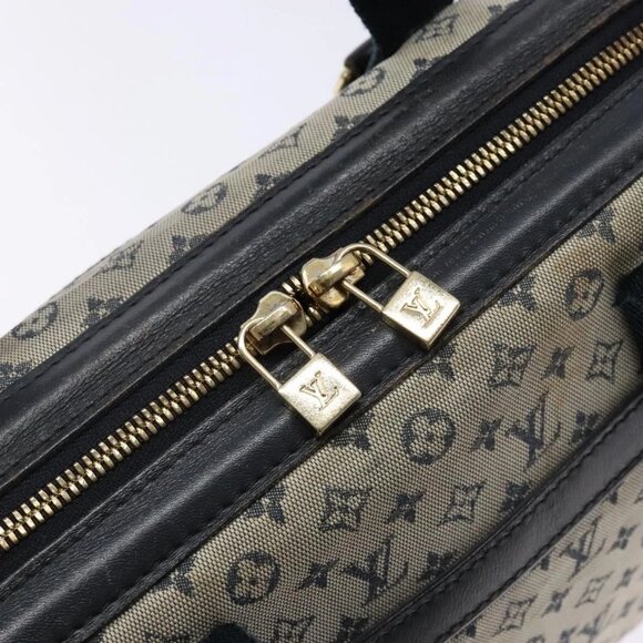 LOUIS VUITTON Monogram Mini Josephine PM Hand Bag Blue M92049 LV Auth 140953 - Picture 10 of 16